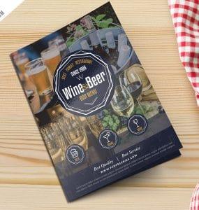 Izrada Brosure Bi Fold Za Promociju Vina I Piva Min